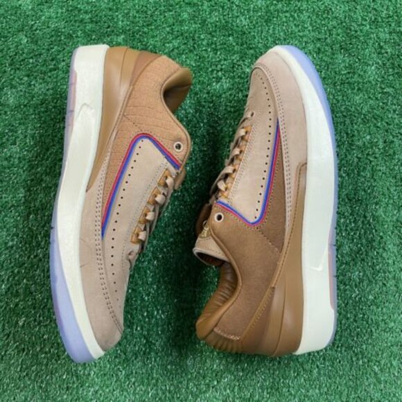 Nike Two 18 x Air Jordan 2 Retro Low Mens Shoes Brown DV7129-222 NEW* Size 7.5 - Picture 4 of 10